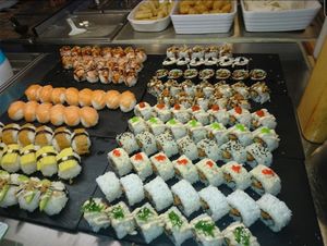 A piece of assortment  at Zee Sushi Ravintola in Valkeakoski