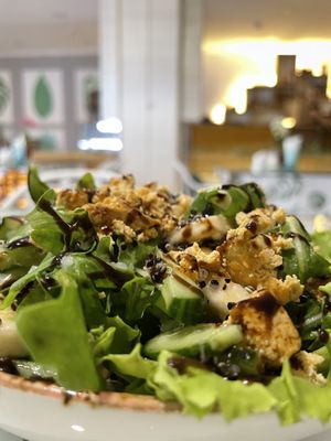 Салат с бананами и рукколой  at Eco Cafe in Tashkent