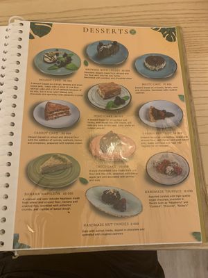 Menu  at Eco Cafe in Tashkent