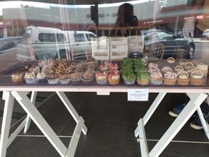 Cupcake stand at Maple and Sage in Maleny