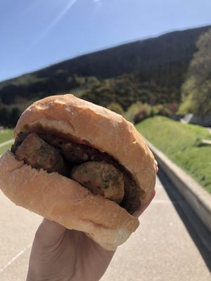 Vegan haggis and vegan sausage roll at Wanderlust Cafe & Bistro in Edinburgh
