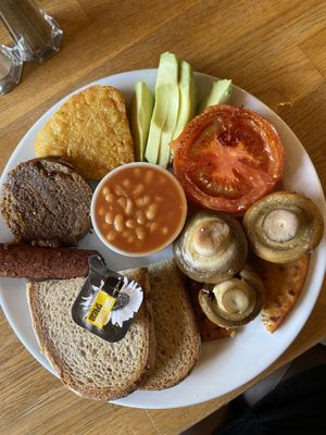 Cosy café, really impressed with their vegan menu !! at Wanderlust Cafe & Bistro in Edinburgh