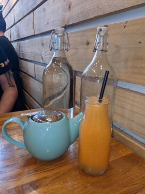 Immunity boosting juice at Wanderlust Cafe & Bistro in Edinburgh