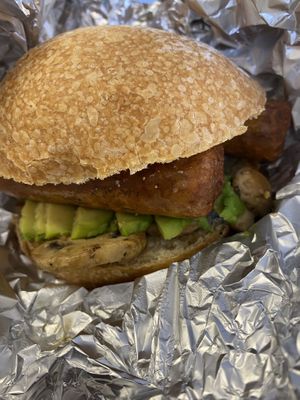 Breakfast vegan roll  at Wanderlust Cafe & Bistro in Edinburgh