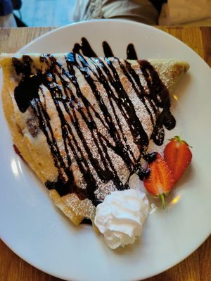 Brussels crepe at Wanderlust Cafe & Bistro in Edinburgh