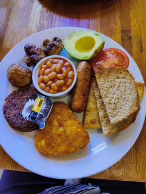 Full breakfast at Wanderlust Cafe & Bistro in Edinburgh