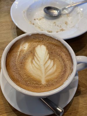 Soy latte  at Wanderlust Cafe & Bistro in Edinburgh