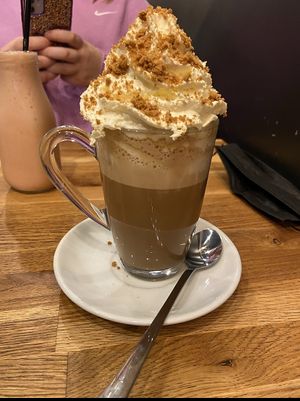 Lotus biscoff latte  at Wanderlust Cafe & Bistro in Edinburgh