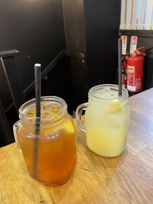 Peach iced tea & lemonade - Wanderlust, Edinburgh  at Wanderlust Cafe & Bistro in Edinburgh