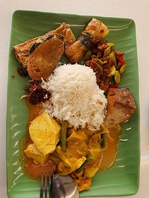 $4.50 Nasi Lemak 😍 ~ 11/12/2020 ~ Circuit Breaker Period Phase 2 at Happy Life Vegetarian 喜悦人生素食 in Central Singapore