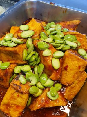 Petai beancurd ~ Circuit Breaker Period  Phase 3 at Happy Life Vegetarian 喜悦人生素食 in Central Singapore