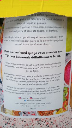 Closed... at YEAT in Paris