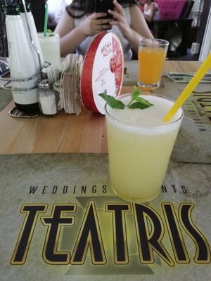 Lemonade with pineapple flavor at Teatris in Galati