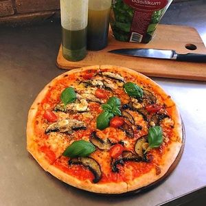 Vegan pizza at Il Capo Del Forno in Hvidovre