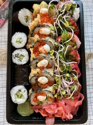 vegan sushi set  at Edo-Kin - Blumental in Bratislava