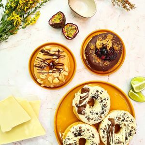 Daily made fresh donuts.  at Bodka Donut Point in Bratislava