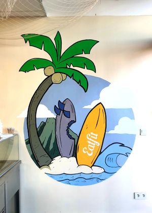 Cozy interior at Eat Fit in Bratislava