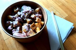 PInky Veggie Poke.  at Eat Fit in Bratislava