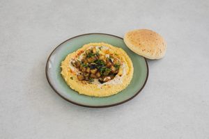 Hummus Aubergine  at Sababa in Bratislava