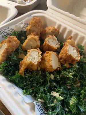 Chick’n Caesar Salad at Winter Park Biscuit Company in Orlando