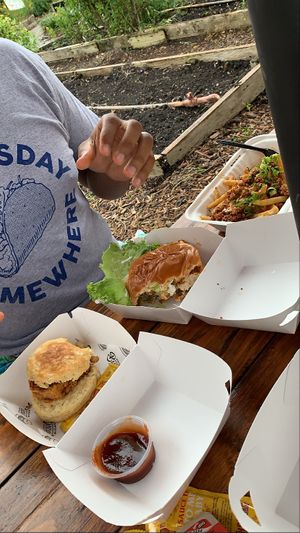 Those fries were so amazing!  at Winter Park Biscuit Company in Orlando