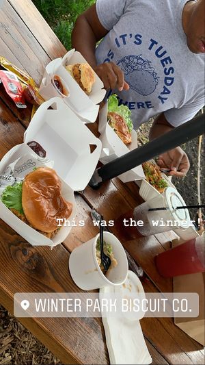 So much food. Totally worth it  at Winter Park Biscuit Company in Orlando