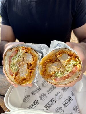 Buffalo Chick’n wrap  at Winter Park Biscuit Company in Orlando