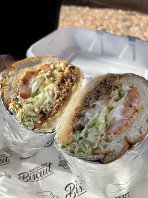 Chopped cheese   at Winter Park Biscuit Company in Orlando