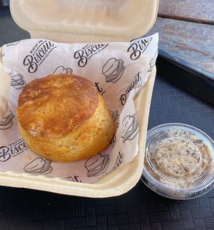 Biscuit w truffle butter  at Winter Park Biscuit Company in Orlando