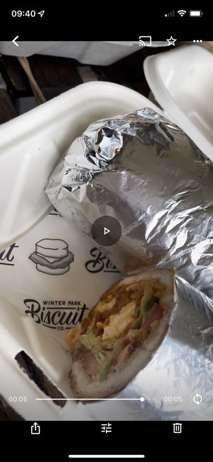 Buffalo chik sandwich   at Winter Park Biscuit Company in Orlando