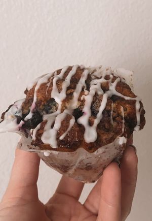 lemon blueberry biscuit muffin  at Winter Park Biscuit Company in Orlando