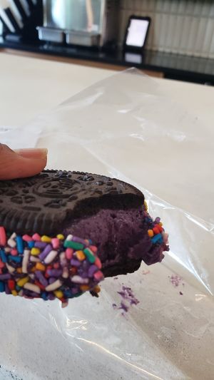 Ube Ice-cream Sandwich at Winter Park Biscuit Company in Orlando