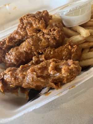 Buffalo blue strips  at Winter Park Biscuit Company in Orlando