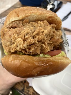 Crispy chik sandwich!   at Winter Park Biscuit Company in Orlando