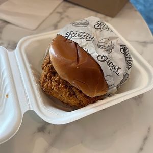 death valley chik sandwich at Winter Park Biscuit Company in Orlando