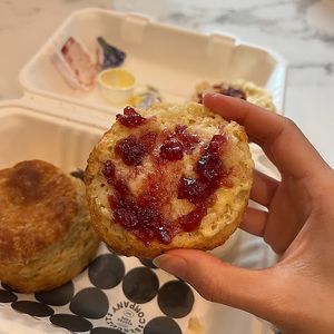 biscuits jam butter at Winter Park Biscuit Company in Orlando
