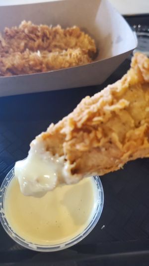 dipped in maple mustard at Winter Park Biscuit Company in Orlando