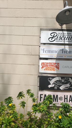 outside at Winter Park Biscuit Company in Orlando