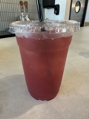 Hibiscus lemonade   at Winter Park Biscuit Company in Orlando