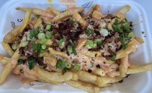 Loaded fries   at Winter Park Biscuit Company in Orlando