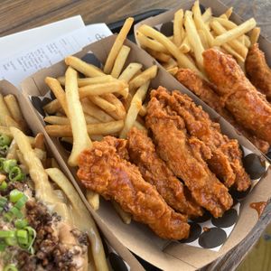 buffalo bleu tenders  at Winter Park Biscuit Company in Orlando