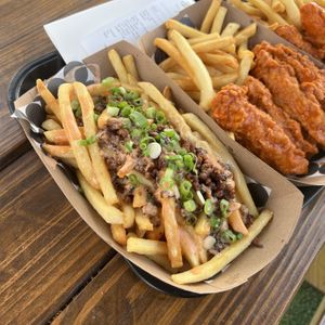 loaded fries  at Winter Park Biscuit Company in Orlando