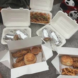 the spread at Winter Park Biscuit Company in Orlando