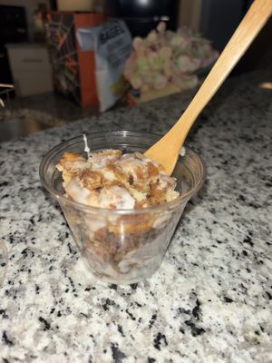 cinnamon roll cdrop  at Winter Park Biscuit Company in Orlando