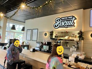 indoor counter  at Winter Park Biscuit Company in Orlando