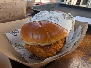 Chikin burger at Winter Park Biscuit Company in Orlando