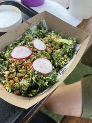 Kale salad  at Winter Park Biscuit Company in Orlando