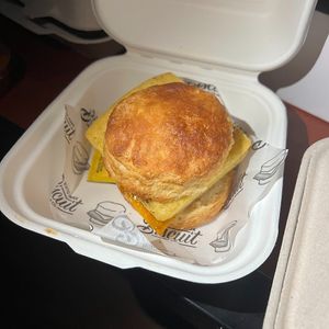 sausage and egg at Winter Park Biscuit Company in Orlando