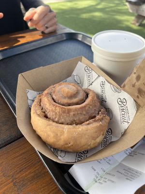 Cinnamon bun   at Winter Park Biscuit Company in Orlando