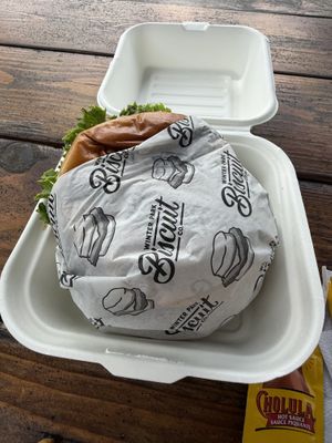 Chickn sandwich   at Winter Park Biscuit Company in Orlando